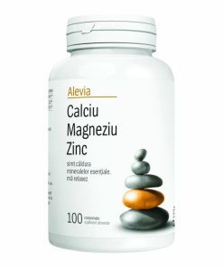 Alevia Calciu Magneziu Zinc 100 capsule