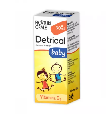 Detrical baby picaturi orale, 30 ml, Zdrovit