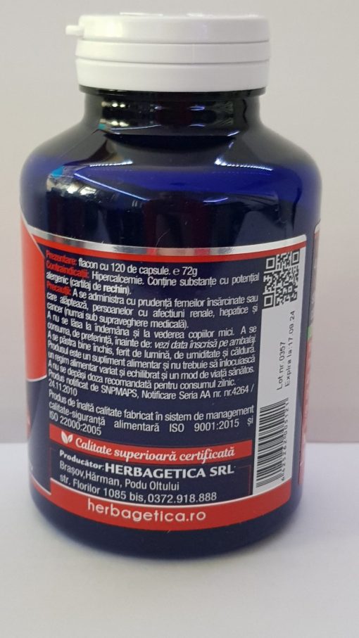 Herbagetica Cartilaj de Rechin UK 120 capsule 1