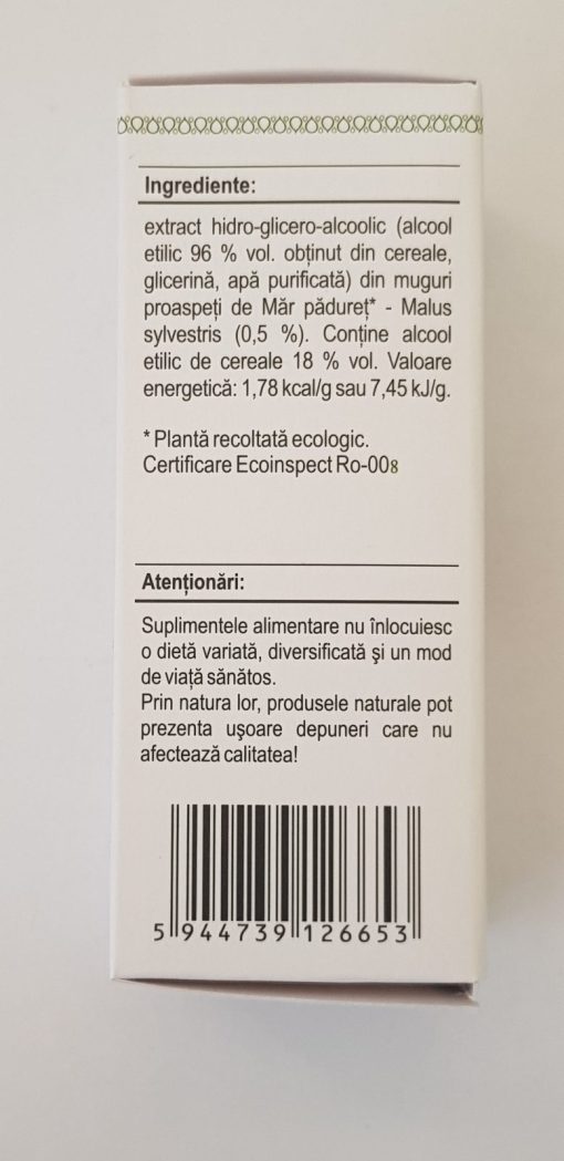 Plant Extrakt Extract din muguri de Măr Pădureț UK 50 ml