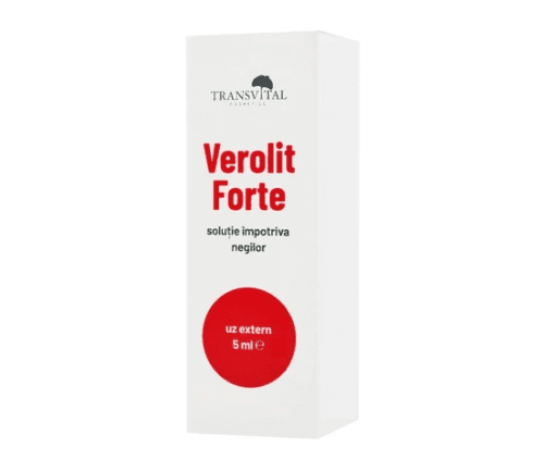 Solutie impotriva negilor Verolit Forte 5 ml Transvital