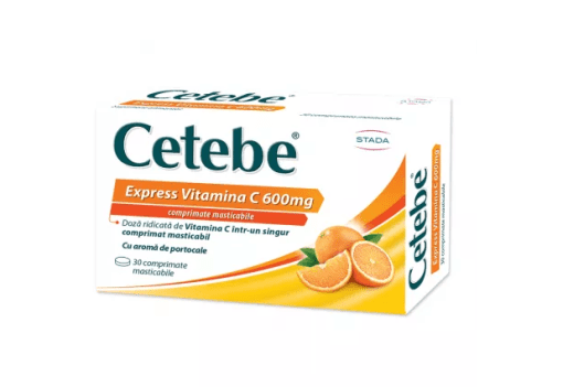 Cetebe express vitamina c 600mg
