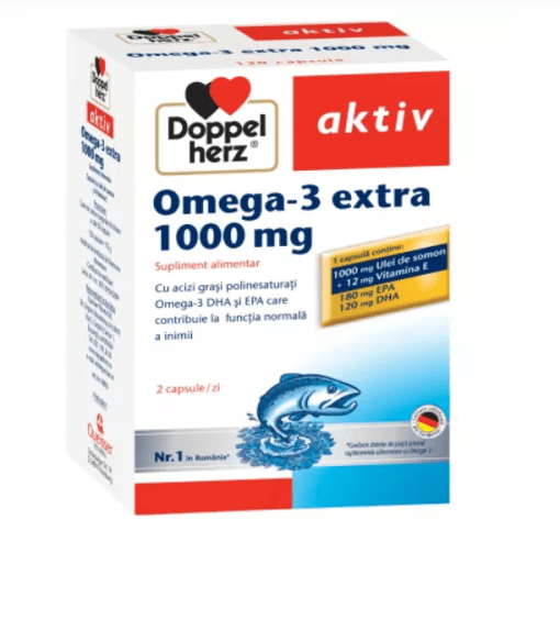 Omega-3 extra 1000 mg, 120 capsule, Doppelherz UK