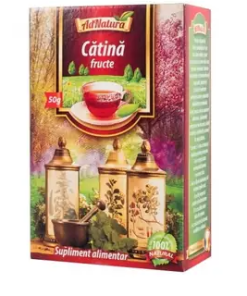Ceai de catina fructe, 50g, AdNatura