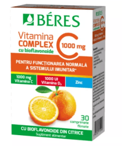 Vitamina C Complex cu bioflavonoide, 30 comprimate filmate, Beres