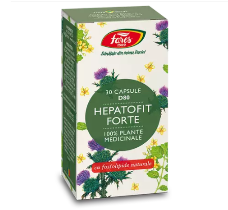 Fares Hepatofit Forte Cu fosfolipide Naturale D80 30 capsule