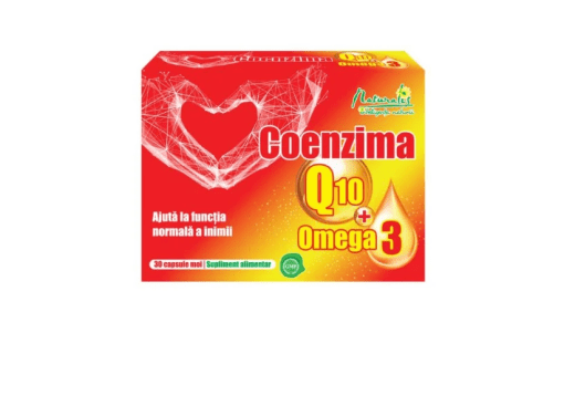 Naturalis Naturalis Coenzima Q10 + Omega 3, 30 capsule