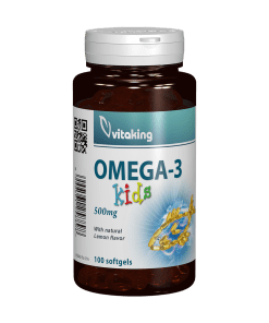 Omega 3 natural pentru copii - 100 capsule gelatinoase