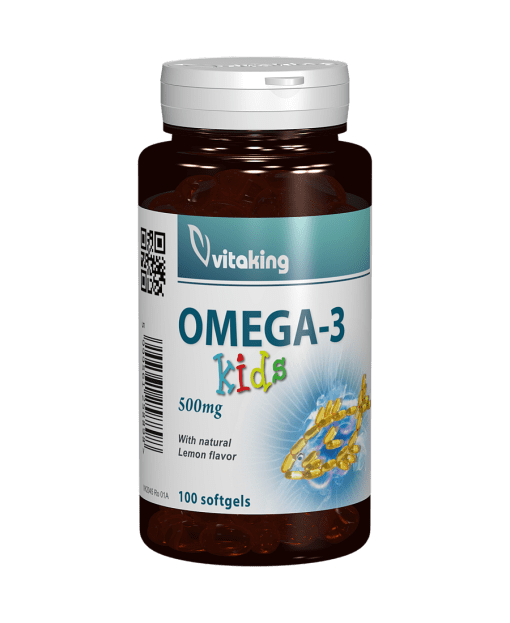 Omega 3 natural pentru copii - 100 capsule gelatinoase