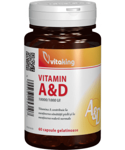 Vitamina A si D (10.000 1.000 UI) - 60 capsule gelatinoase