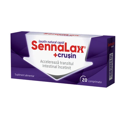 Sennalax Plus Crusin, 20 comprimate, Biofarm