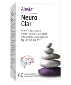 Neuro Clar, Supliment pentru neuroprotectie, 60 capsule vegetale, Alevia