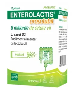 Enterolactis orosolubil, 12 plicuri, Sofar