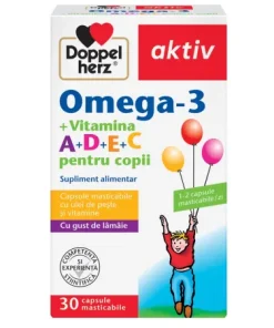 Omega-3 + Vitamina A+D+E+C, 30 capsule, Doppelherz