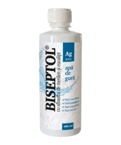 Apa de Gura Biseptol 480mg cu albastru de metilen si eucalipt