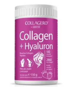 Collagen + Hyaluron cu aroma de capsuni, 150 g, Zenyth