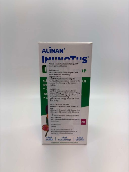 Sirop Alinan Imunotus Iedera, 150 ml, Fiterman Pharma leaflet