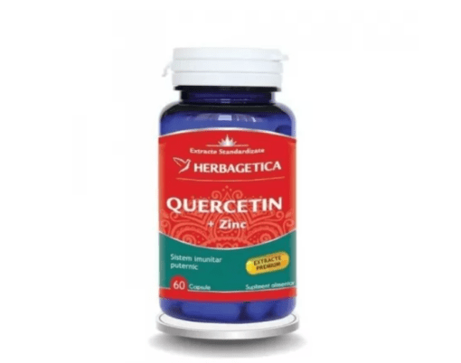 Quercetin Plus Zinc, 60 capsule, Herbagetica