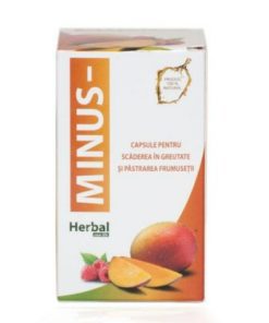 Capsule pentru slabit Minus, 30 comprimate, Herbal New Life
