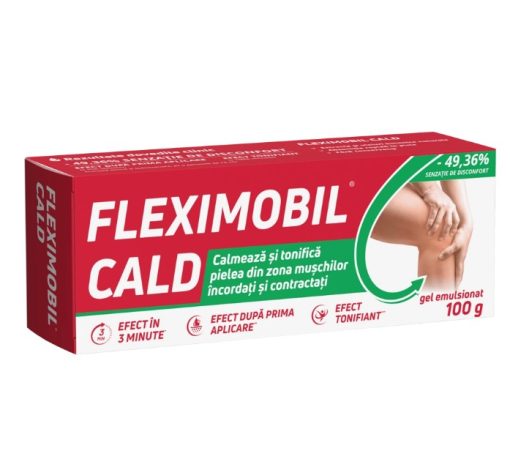Gel cu efect de incalzire Fleximobil Cald, 100 g, Fiterman