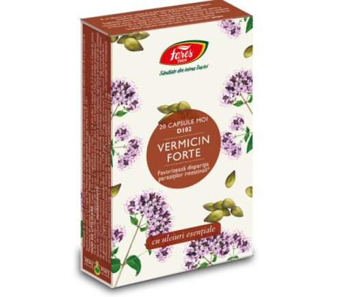 Vermicin Forte, 20 capsule moi, Fares D102