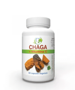 Chaga 450 mg + Vitamina C, 60 capsule, Justin Pharma