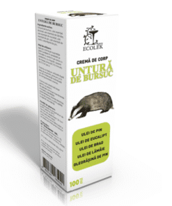Crema de corp cu Untura de bursuc 100g, Ecolek
