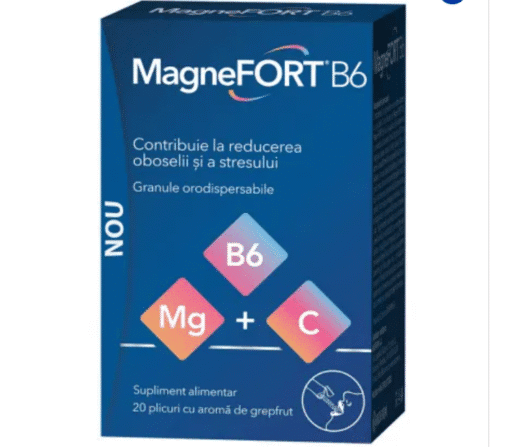 Magnefort B6, 20 plicuri, Biofarm