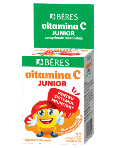 Vitamina C Junior, 30 comprimate masticabile, Beres