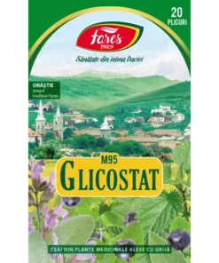 Ceai Glicostat M95, 20 plicuri, Fares