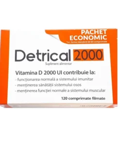 Detrical Vitamina D 2000 UI, 120 comprimate filmate, Zdrovit