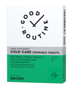 Cold-Care Chewable Tablets, 10 Tablets – Secom Good Routine