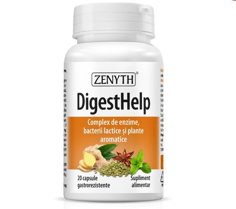 DigestHelp, 20 capsule gastrorezistente, Zenyth 3 Digest Help, 20 capsule gastrorezistente, Zenyth