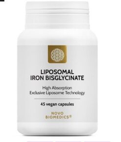 Liposomal Iron Bisglycinate, 45 capsule, Novo Biomedics