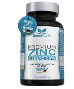 Zinc Bisglicinat Premium, 83.35 mg, 60 capsule vegane, Boost4Life