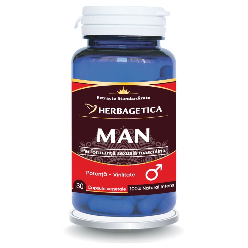 Man, 60 capsule, Herbagetica 3 Man, 60 capsule, Herbagetica
