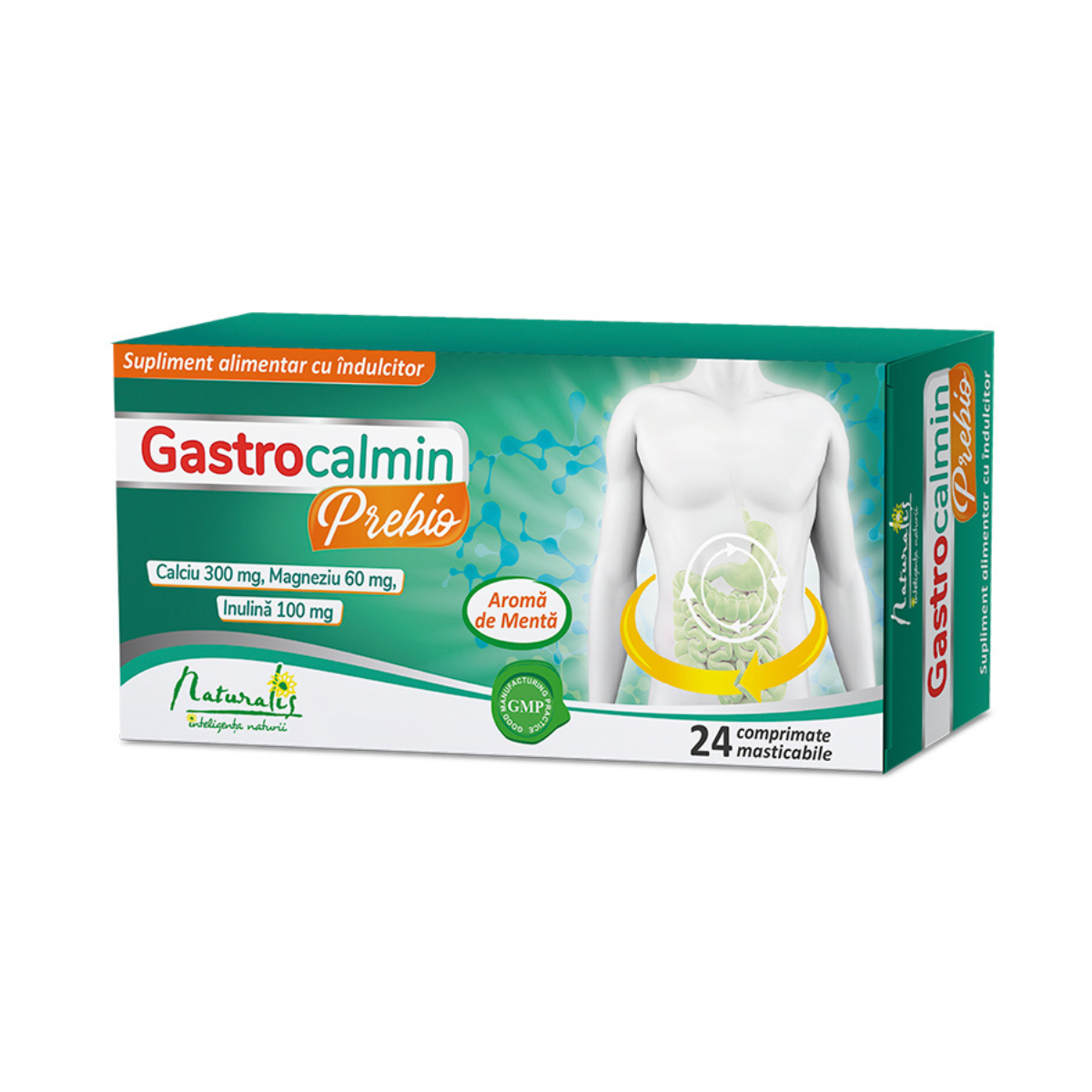Gastrocalmin Prebio, 24 comprimate masticabile, Naturalis 2 Naturalis Gastrocalmin Prebio, 24 cpr