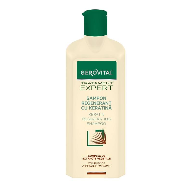 Gerovital Sampon regenerant cu keratina Tratament Expert 400 ml 3 Gerovital Sampon regenerant cu keratina Tratament Expert 400 ml