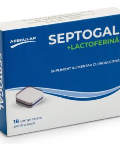 Septogal + Lactoferină, 18 comprimate de supt, Aesculap