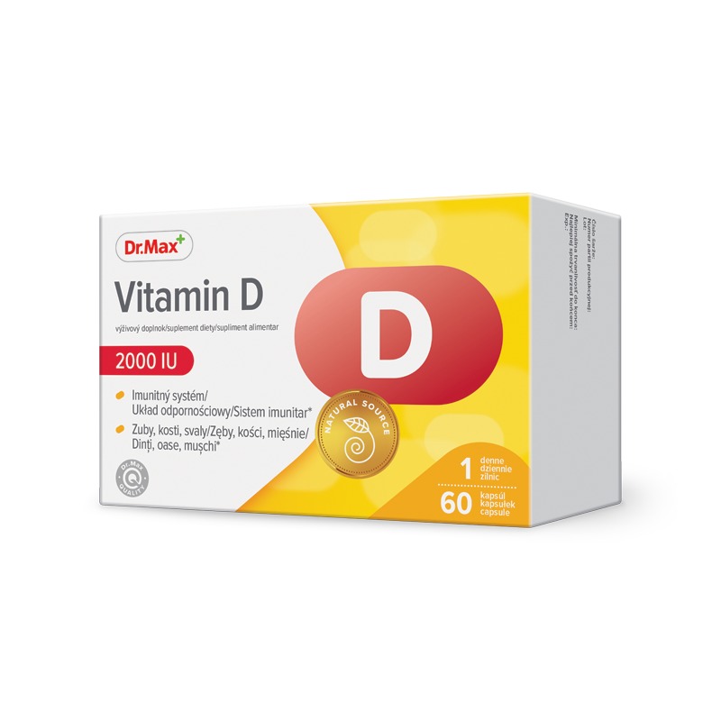 Dr.Max Vitamina D 2000 UI, 60 capsule moi 3 Dr.Max Vitamina D 2000 UI, 60 capsule moi