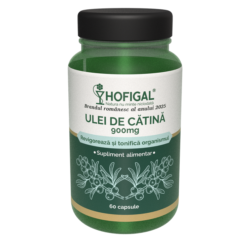 Ulei de catina, 900 mg, 60 capsule, Hofigal 3 Ulei de catina, 900 mg, 60 capsule, Hofigal